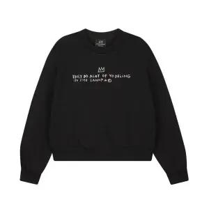 [롯데백화점]클라이드앤 여성 바스키아 맨투맨 티셔츠 FODTS983F