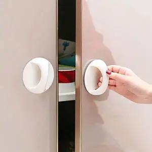 붙이는원형 문 손잡이 부착식 문고리 WFH6P7Z