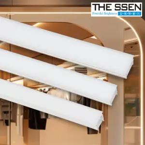 더쎈 실리콘 바 라인 매입형 사각 커버 1M 3size 플렉시블 LED바 커버 간접등