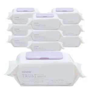 베베숲 트러스트 프리미엄 물티슈 80매 캡형 10팩
