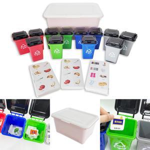 분리배출 놀이학습 세트 분리수거 쓰레기 재활용 교육 낱말카드 대용량 보관함 환경보호 공부