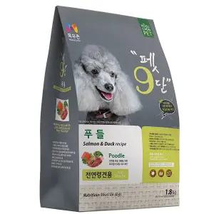 목우촌 펫9단 강아지사료 푸들 1.8kg x 2개