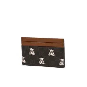 LI(선물포장)(DAKS TEDDY)브라운 패턴 소가죽 카드홀더 DCHO5E792