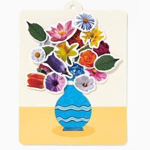 5인용 돌봄교실 봄활동 쉬운만들기 꽃 스티커붙이기 액자꾸미기 놀이키트 미술