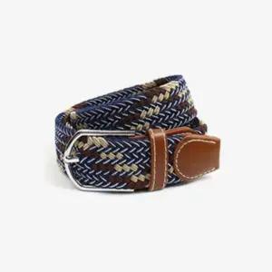 [하프클럽/옷자락]남성 캐주얼벨트 배색 위빙 꽈배기 메쉬 스트랩 벨트