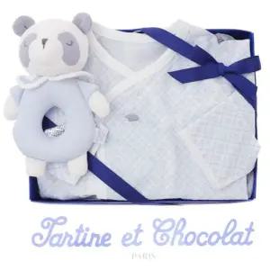 [갤러리아] (쇼콜라/임신/출산/신생아/조카)？엘체크배냇슈트 + 디아딸랑이 2종 세트