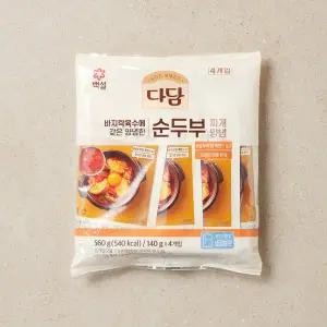 다담 순두부찌개양념 140g*4