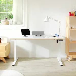 엔산마운트 높이조절 모션데스크 NMS1 싱글모터 전동데스크 화이트 블랙 1200x600