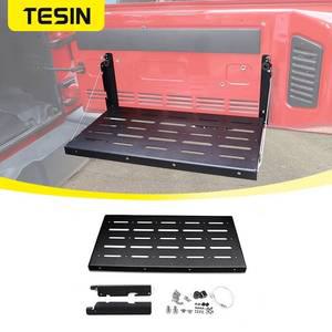 자동차 뒷좌석 도어 보관 랙 접이식 테일게이트 테이블 화물 선반 지프 랭글러 JK 2007-2017 BJ40 플러스