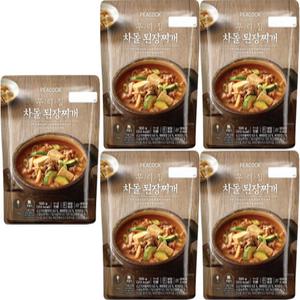 피코크 우리집 차돌된장찌개 500g, 5개