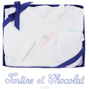 [갤러리아] (쇼콜라/임신/출산/신생아/조카/배냇가운))레옹모달배냇가운+토미에어손싸개 2종세트