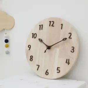 인테리어 원목 무소음 벽시계 벽걸이 시계 개업선물