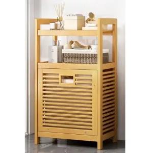 빨래통 다용도 대나무 접이식 2단 50cm (WFHJL8T)