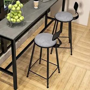 셀레네 패브릭 바텐의자 블랙스틸 그레이 (WFHJL90)