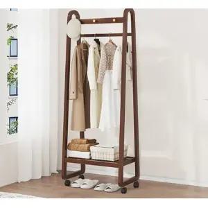 이동이 월넛 행거60cm 편한 선반 대나무 (WFHJLUD)