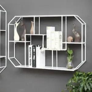 인테리어 화이트 가로 선반 벽 스틸 (WFHJM2I)
