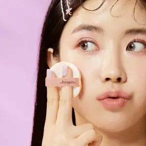 퍼프 화장 4p 에어 팩트퍼프 쿠션 메이크업 쫀쫀밀착 (WFHJDQV)