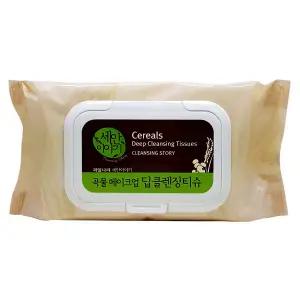 과일나라 세안이야기 곡물 딥클렌징티슈 100매