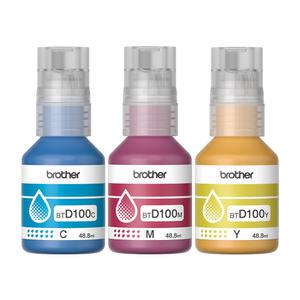 [정품] 브라더 잉크 리필잉크 BTD100C/BTD100M/BTD100Y 3색 세트