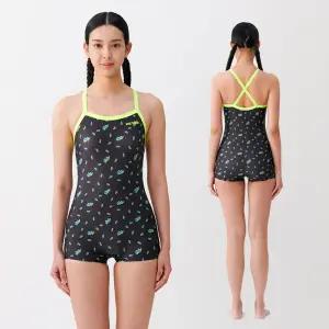 제테스 여성 와이드스트랩 크로스백 2부 실내수영복 THUNDERBOLT L9A5027