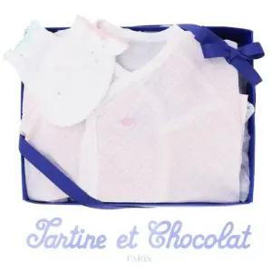 [갤러리아] (쇼콜라,임신,출산,신생아,조카,배냇저고리) 블핑배냇저고리+토미에어손싸개 2종 세트