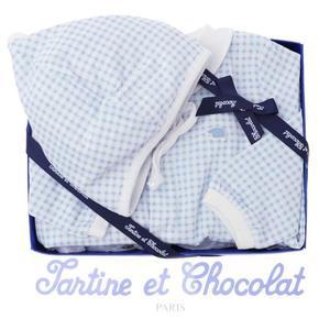 [갤러리아] (타티네쇼콜라 임신,출산선물) 엘체크우주복+엘체크요정모 2종선물세트