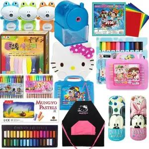 연필깎이 사인펜 색연필 크레파스 외 대량구매 떨이