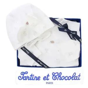 [갤러리아] (쇼콜라,임신,출산),신생아,배냇저고리,신생아모자) 루앙배냇저고리+루앙귀달이모 2종 세트