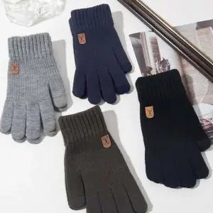 남성 스마트 터치 니트 장갑 1P 겨울 보온 손보호