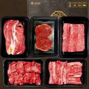 1++등급 프리미엄 SVIP 미식 S 2kg 구이용 투뿔 한우선물세트 설날 명절 한우 등심 샤토브리앙 살치살 갈비살 특수부위 마장동 소고기 세트 정육 모둠 부모님 감사 선물 국내산