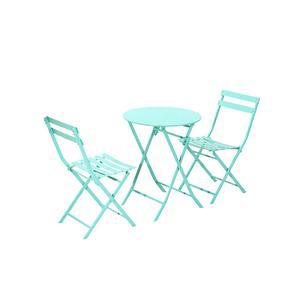 야외 테이블 세트 접이식 목재 캠핑장 하나 포차 원형 간이 옥상 2인 카페 철제 의자