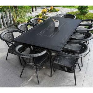 야외테이블 철제 테이블 세트 의자8개 6인용 POWER 대형 8인용야외테이블