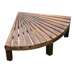 야외 나무 발코니 캠핑 원두막 실외용 사이즈 캠핑데크 딱딱한 간단한 모가야외 식탁 정자