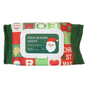 포시즌 산타 물티슈 캡형 100매 1개