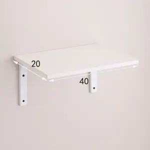 고품질 원목 나무 벽선반 40x20cm 수납선반 미니선반 1단 미니벽선반 (WFHIAGD)