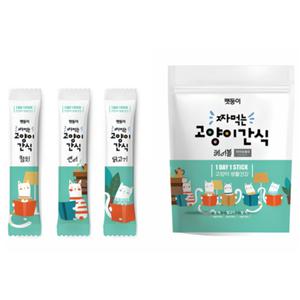 펫둥이 고양이 짜먹는 간식 헤어볼 3종, 1개