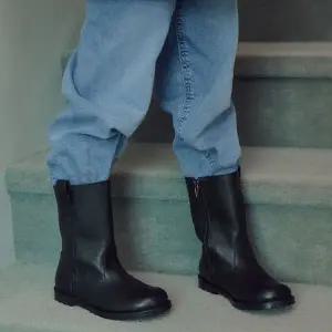 [보리보리/아이들]1420 키즈 & 맘 소가죽 미들부츠 - 블랙