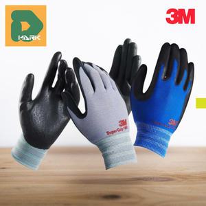 3M 슈퍼그립100 택배 작업 전기 안전장갑 PU 방열 NBR 내유 절연 야외활동 전자 물세탁 정밀 공업용
