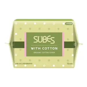 위드코튼 유기농 순면커버 생리대 대형 12P x1팩