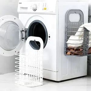 빨래바구니 세탁통 접이식 화이트 폴딩 세탁바구니 (WFGTALC)