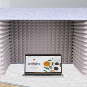 부스 방음 간이 소음제거 조립식 흡음재 회색