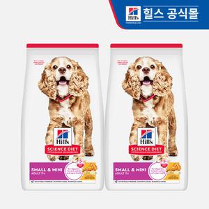 힐스 강아지사료 어덜트 11+ 스몰 앤 미니 2kg x 2개 (2533)