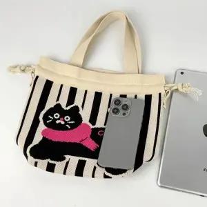 조리타입 니트백 여성 토트백 숄더백 니트버킷백 (WFGH2SD)