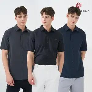 텐텐 [푸마골프] 여름 우븐 반팔카라셔츠 남성 3종세트