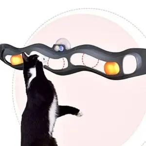 고품질 고양이 장난감 공 움직이는 놀이 재미있는 흡착 창문 (WFIX5ZX)