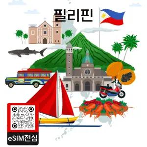 필리핀 eSIM 여행 데이터 이심 1GB 7일
