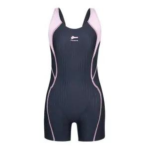 [롯데백화점]레노마 여아 배색 X백 4부 반신 수영복 GS2F865