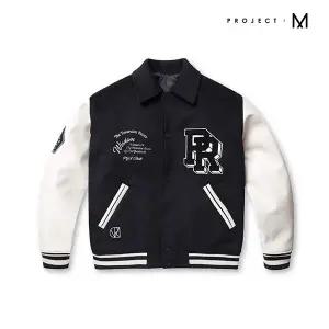 남여공용 PRJCT 와펜 바시티 자켓_EYD4JJ3230