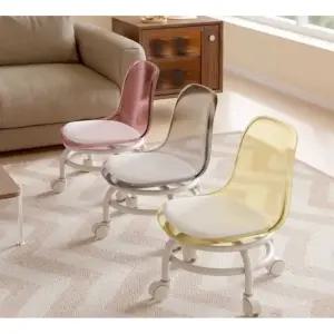 이동식 낮은의자 회전 좌식 무빙 청소 스툴 바퀴달린 네일샵 체어