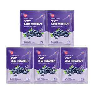 CJ프레시웨이 이츠웰 냉동블루베리1Kg x 5개